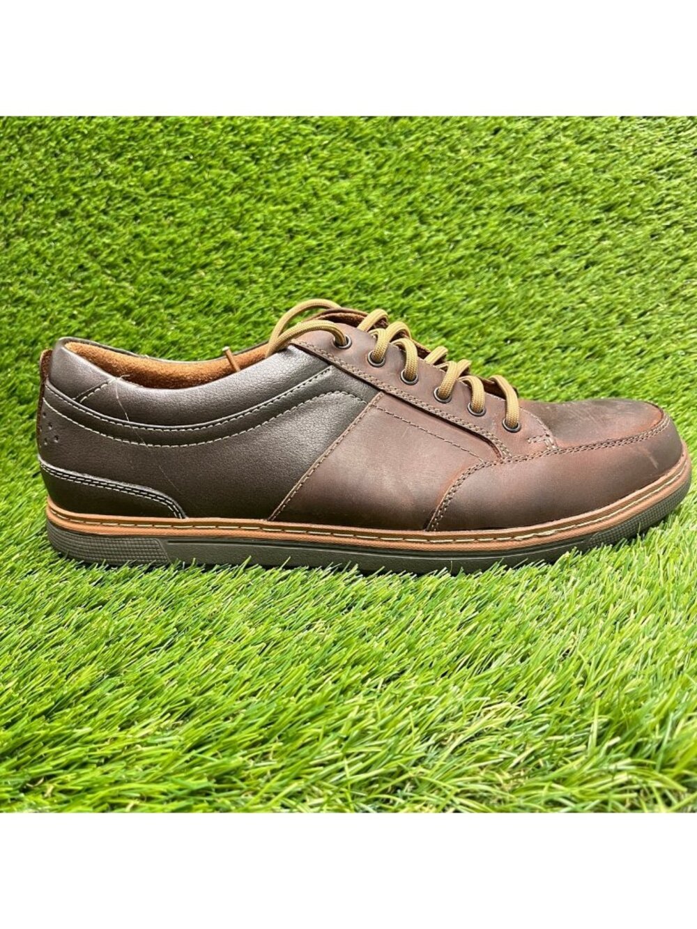 Florsheim Gridley SD-35 Mens Size 11EEE Brown Steel Toe Safety Work Oxford Shoes